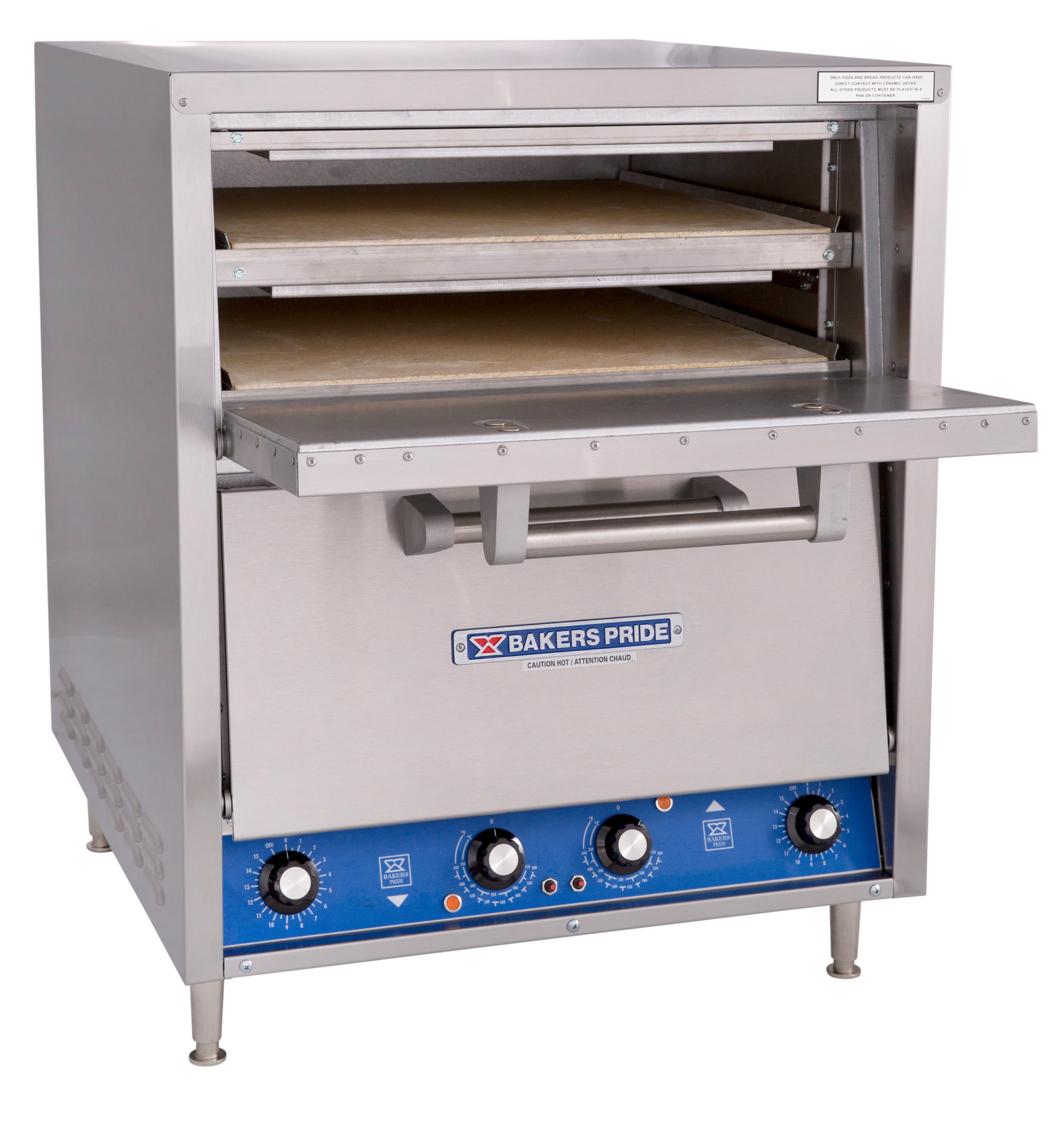 Bakers Pride deck oven, 2 baking chambers-P44S