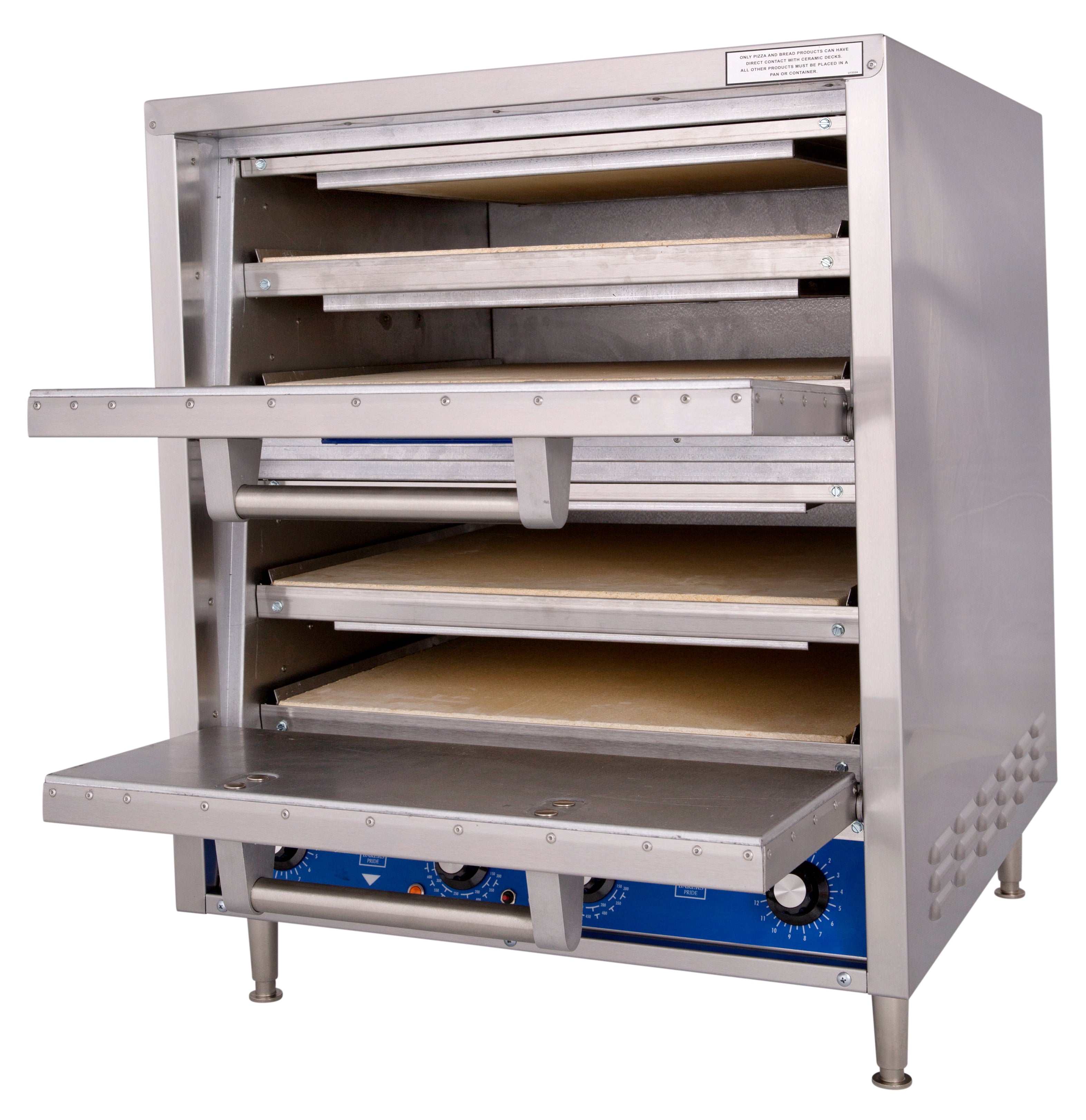 Bakers Pride deck oven, 2 baking chambers-P44S