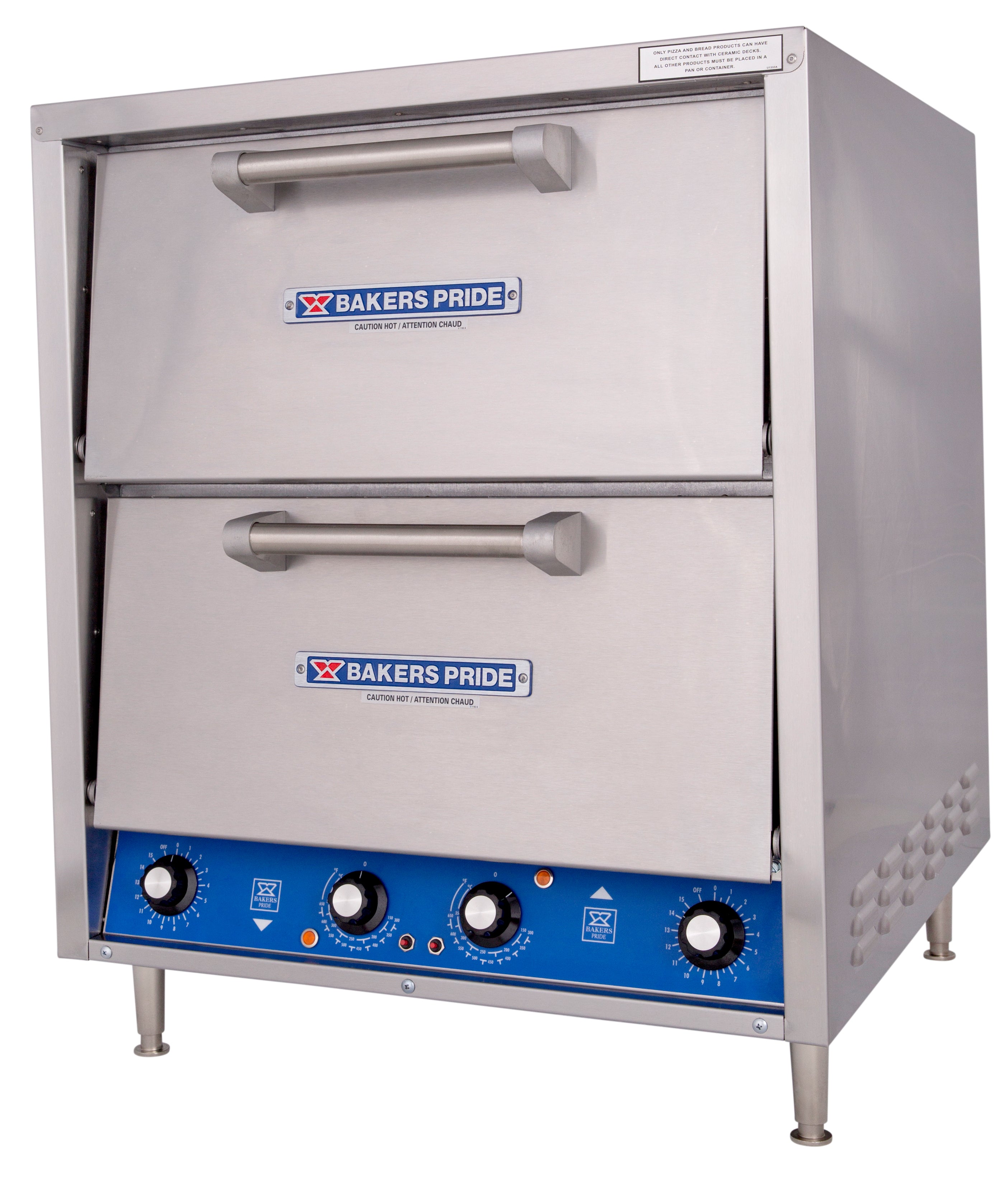 Bakers Pride deck oven, 2 baking chambers-P44S