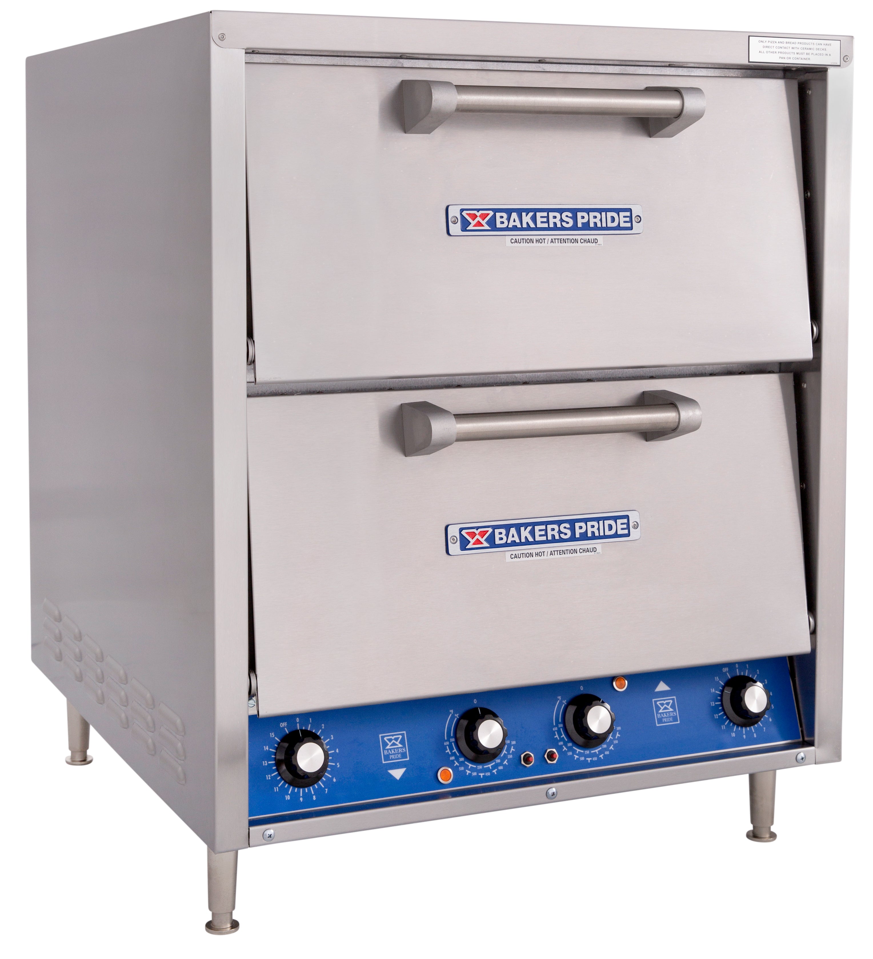 Bakers Pride deck oven, 2 baking chambers-P44S
