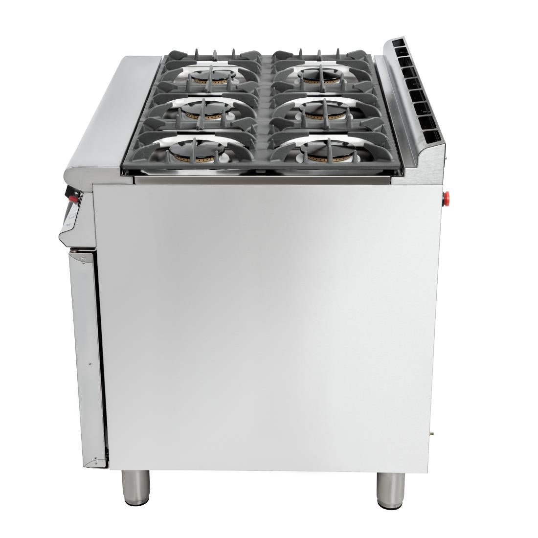 Falcon 6 Burner Dominator Plus Oven Range G3101 Natural Gas with Feet